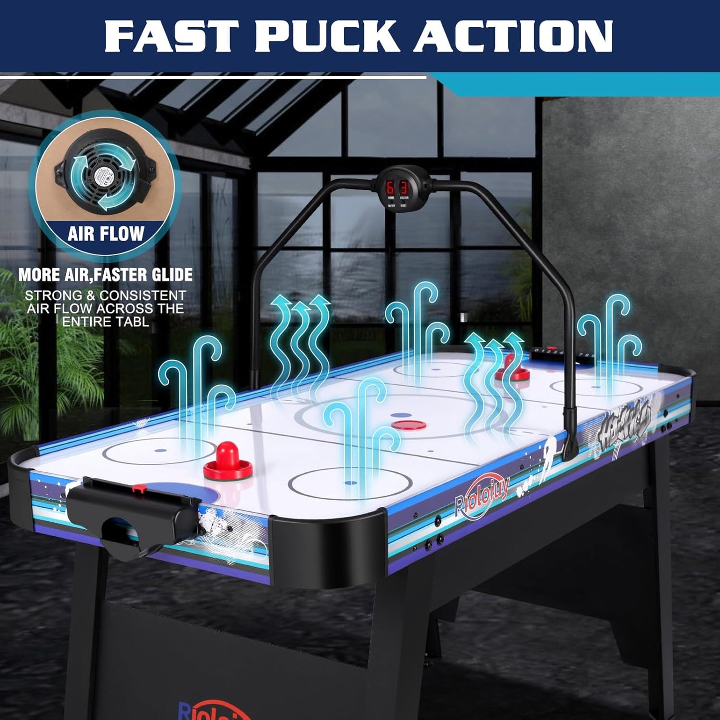 58" Arcade Air Hockey Table