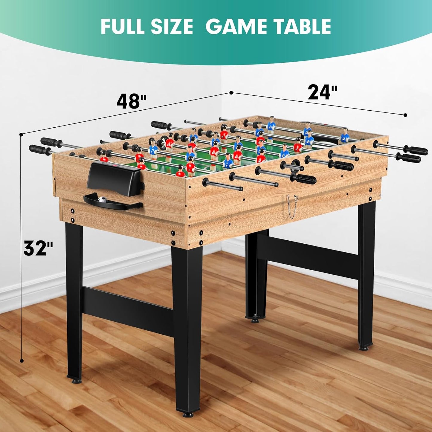 12-in-1 Wooden Multi Game Table