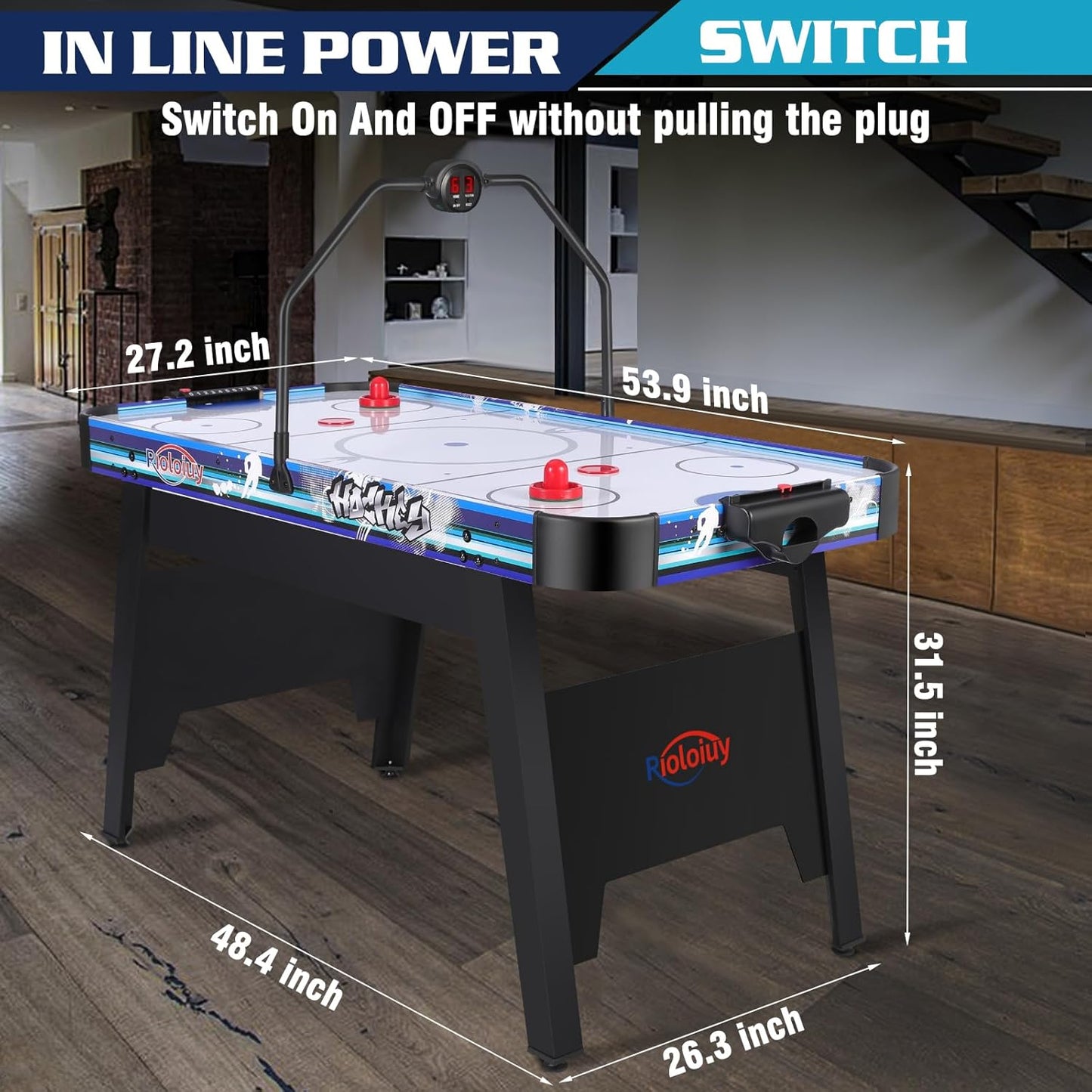 58" Arcade Air Hockey Table