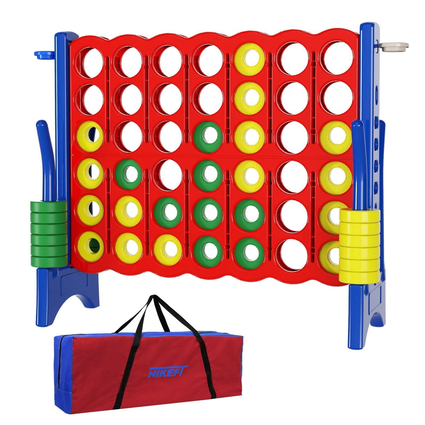 Jumbo 4-in-Row Game Set – 42 Rings