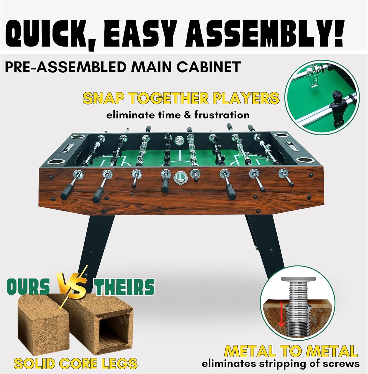 56" Pro Foosball Table – Game Room