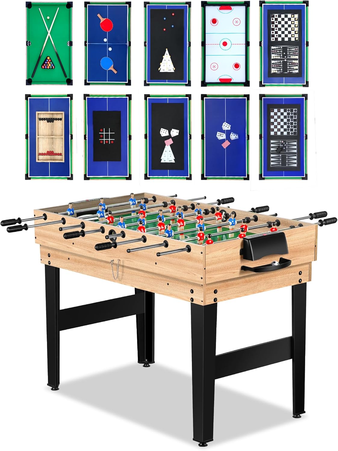 12-in-1 Wooden Multi Game Table