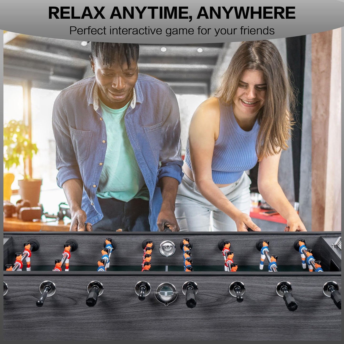 58" Foosball Table – Indoor Soccer Game