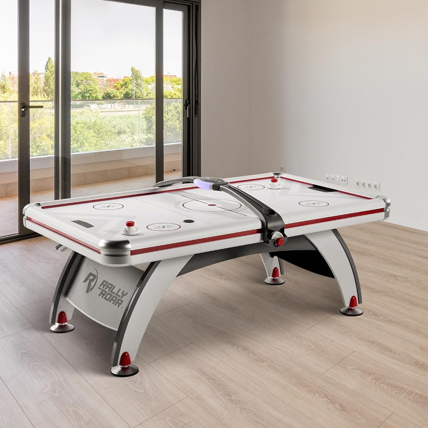 Air Hockey 84 Inch Table with LED Scorer, Indoor Arcade Game
