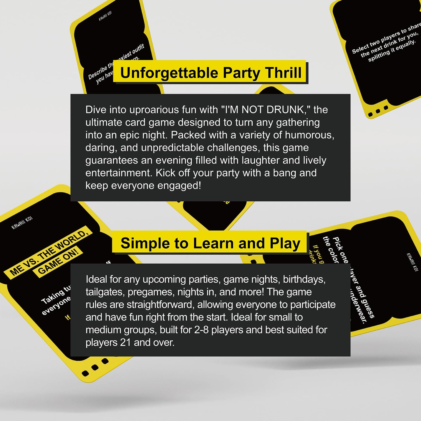 I'M NOT DRUNK – Party Drinking Game