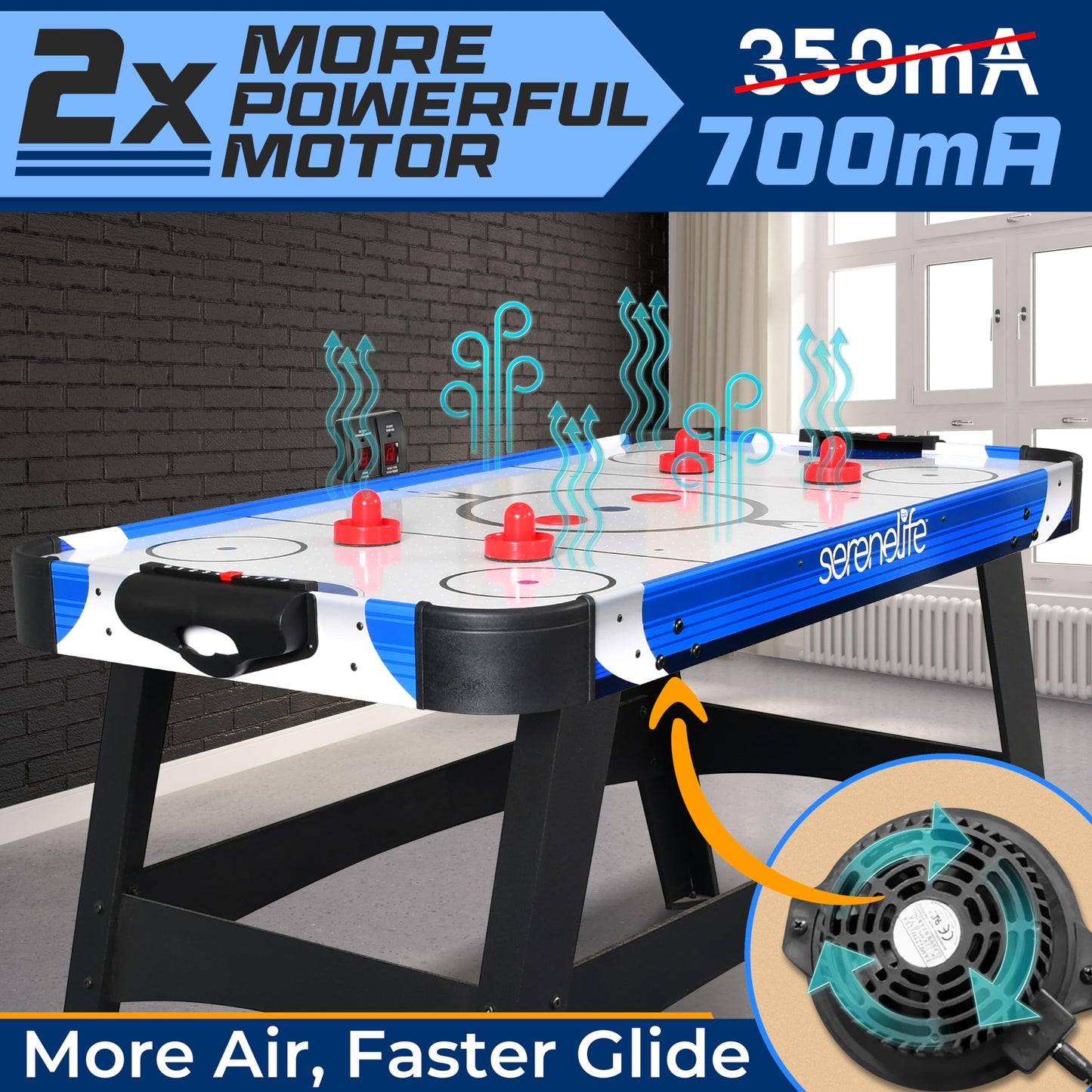 SereneLife 54" Air Hockey Table