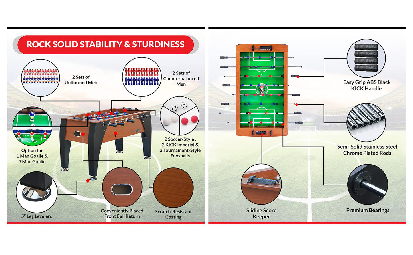 KICK Legend 55" Foosball Table
