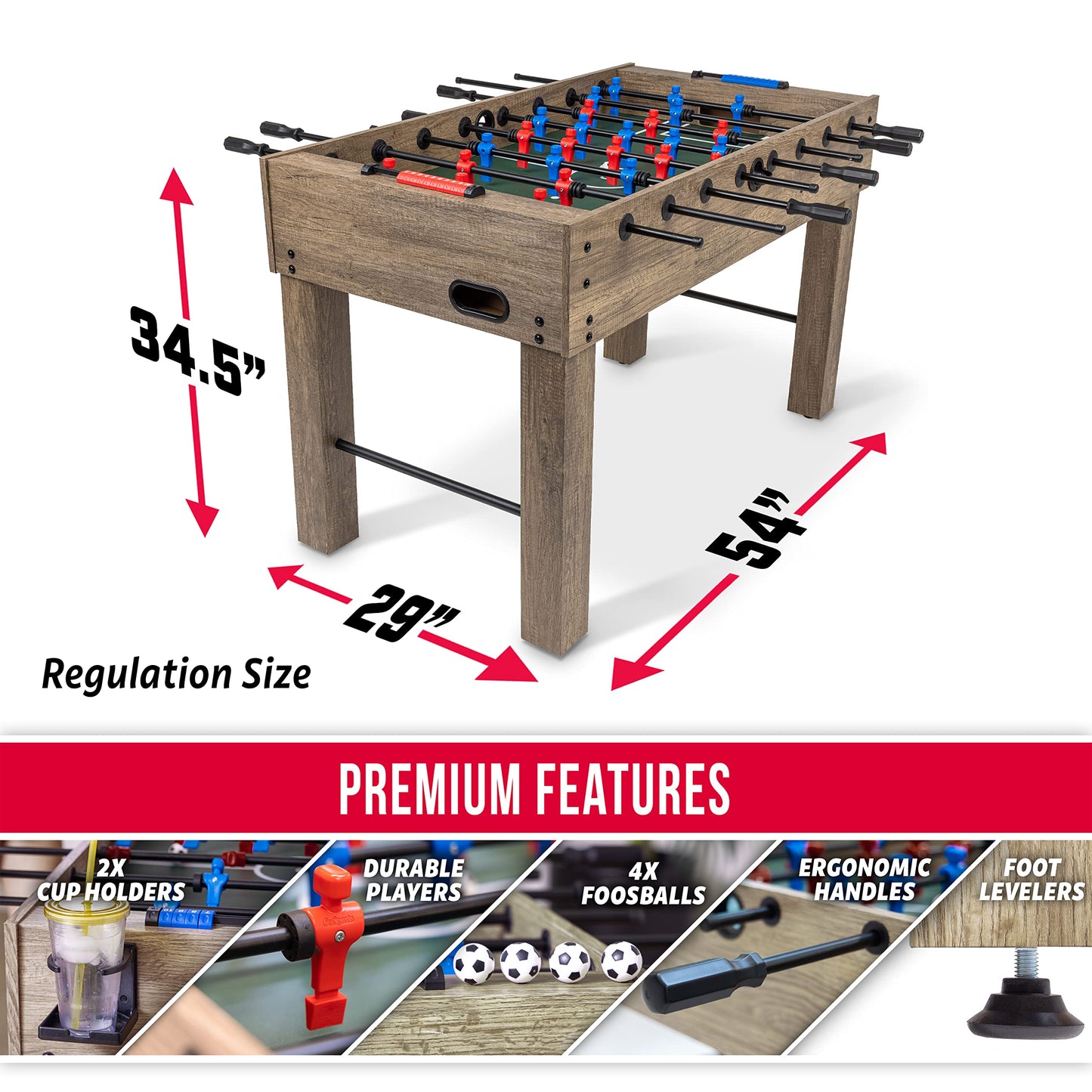 GoSports 54" Foosball Table