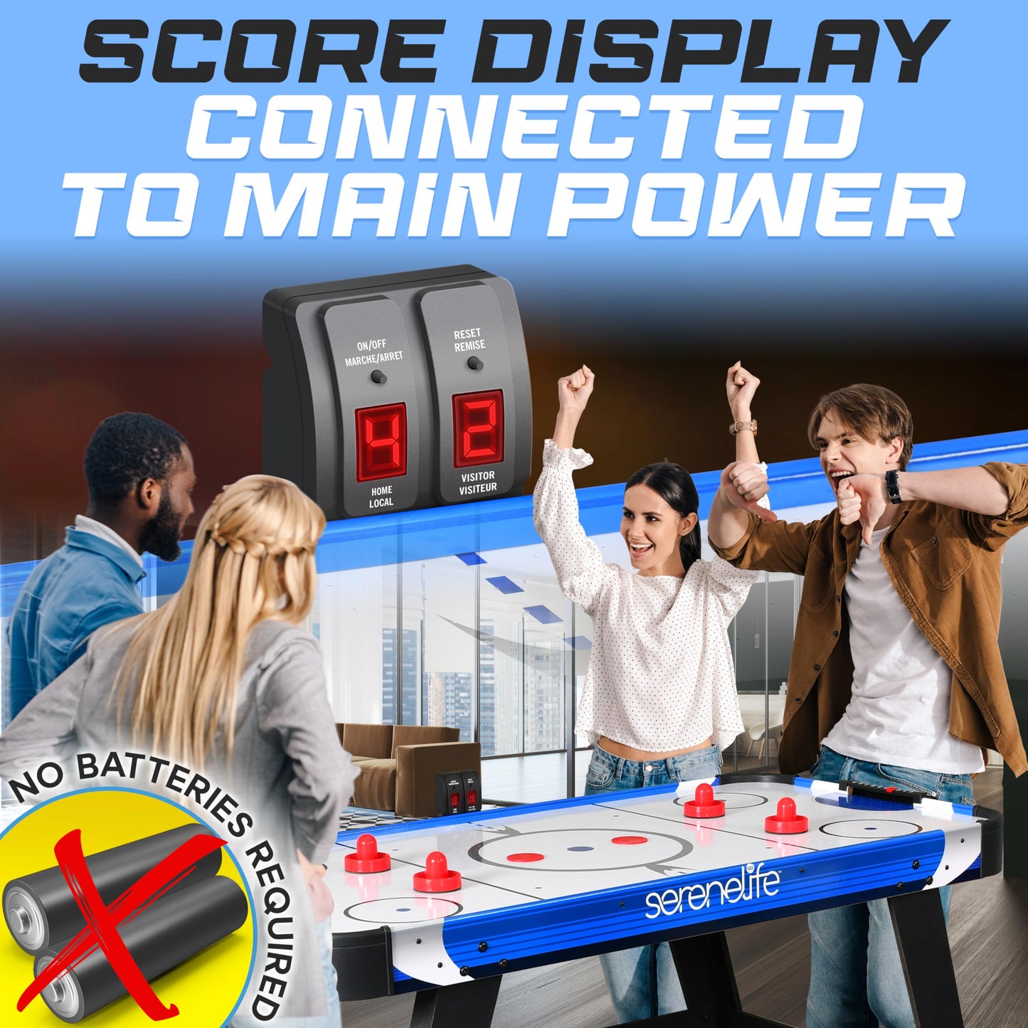 SereneLife 54" Air Hockey Table