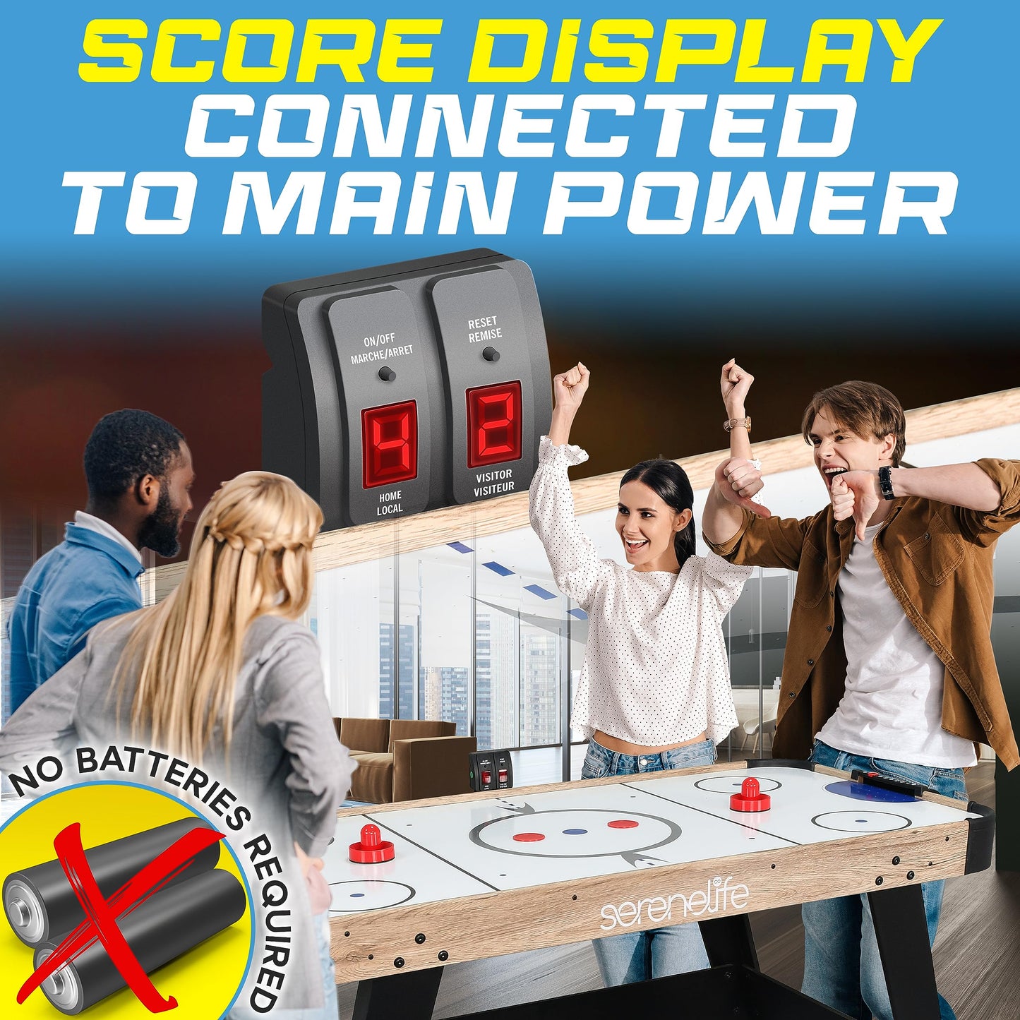 SereneLife 54" Air Hockey Table