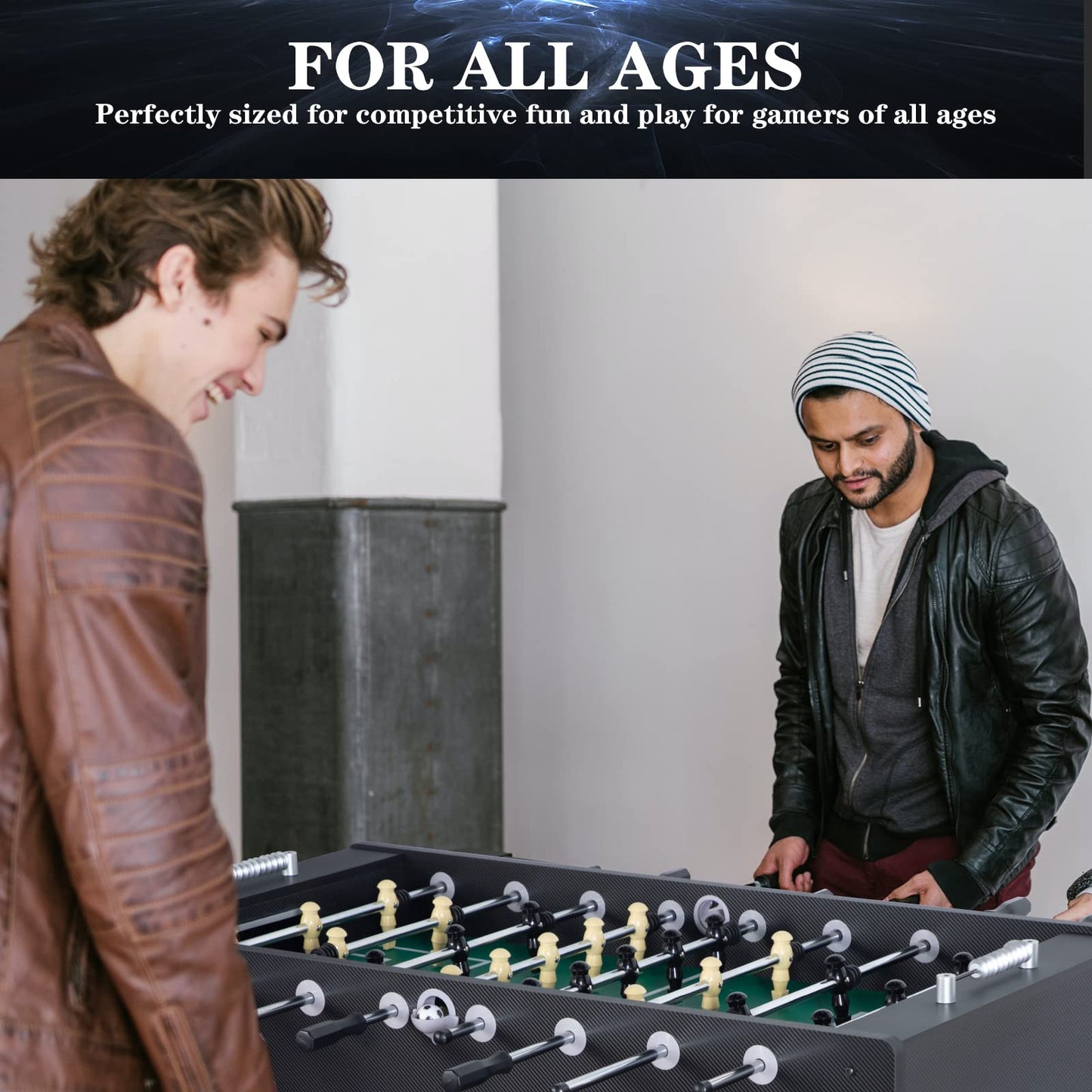 Full-Size Foosball Table with 2 Balls