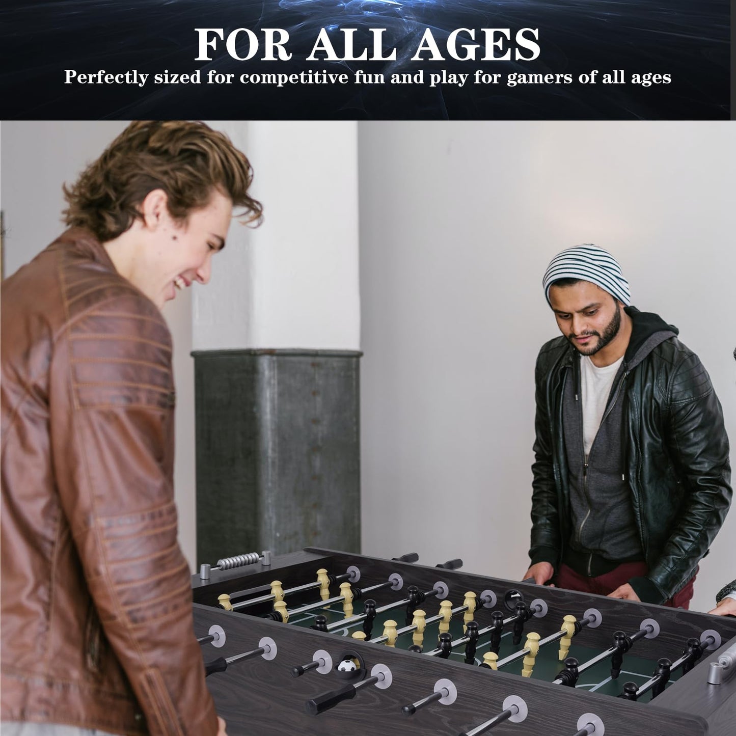 Full-Size Foosball Table with 2 Balls