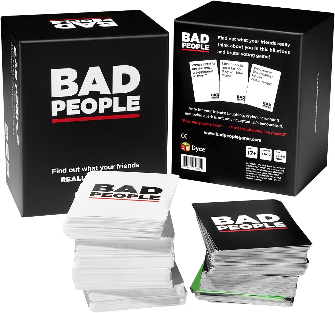 BAD PEOPLE Party Game – Adult Cards