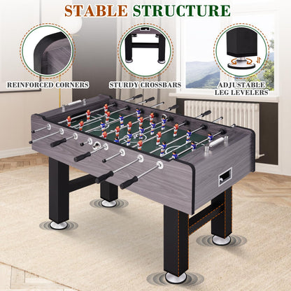 Full-Size Foosball Table with 2 Balls