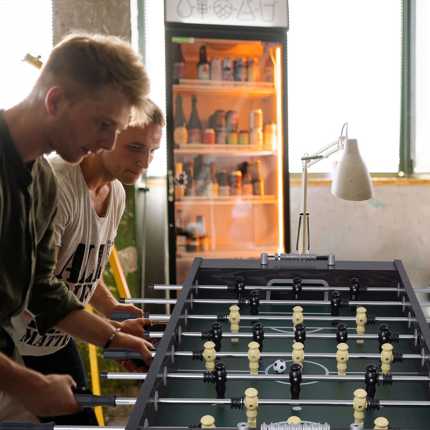 Full-Size Foosball Table with 2 Balls