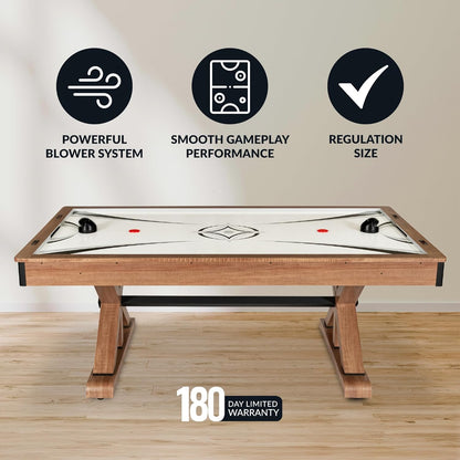 Hathaway 84" Air Hockey Table – Oak
