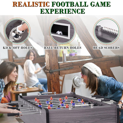Full-Size Foosball Table with 2 Balls