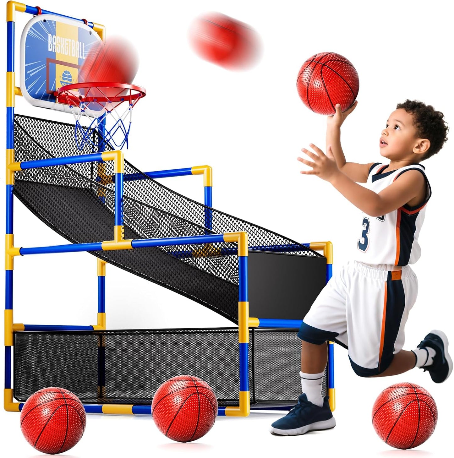 Kids Basketball Game Set – 4 Balls