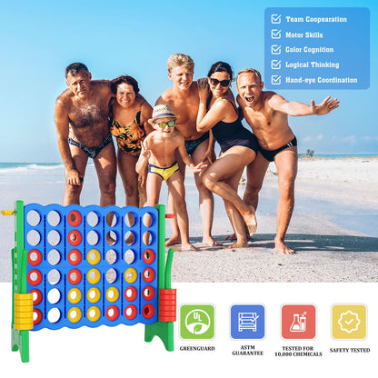 Jumbo 4-in-Row Game Set – 42 Rings