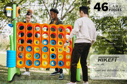 Jumbo 4-in-Row Game Set – 42 Rings