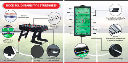 KICK Monarch 48" in Folding Foosball Table