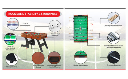 KICK Monarch 48" in Folding Foosball Table