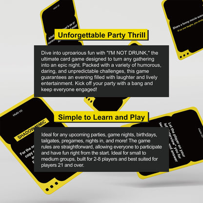 I'M NOT DRUNK – Party Drinking Game