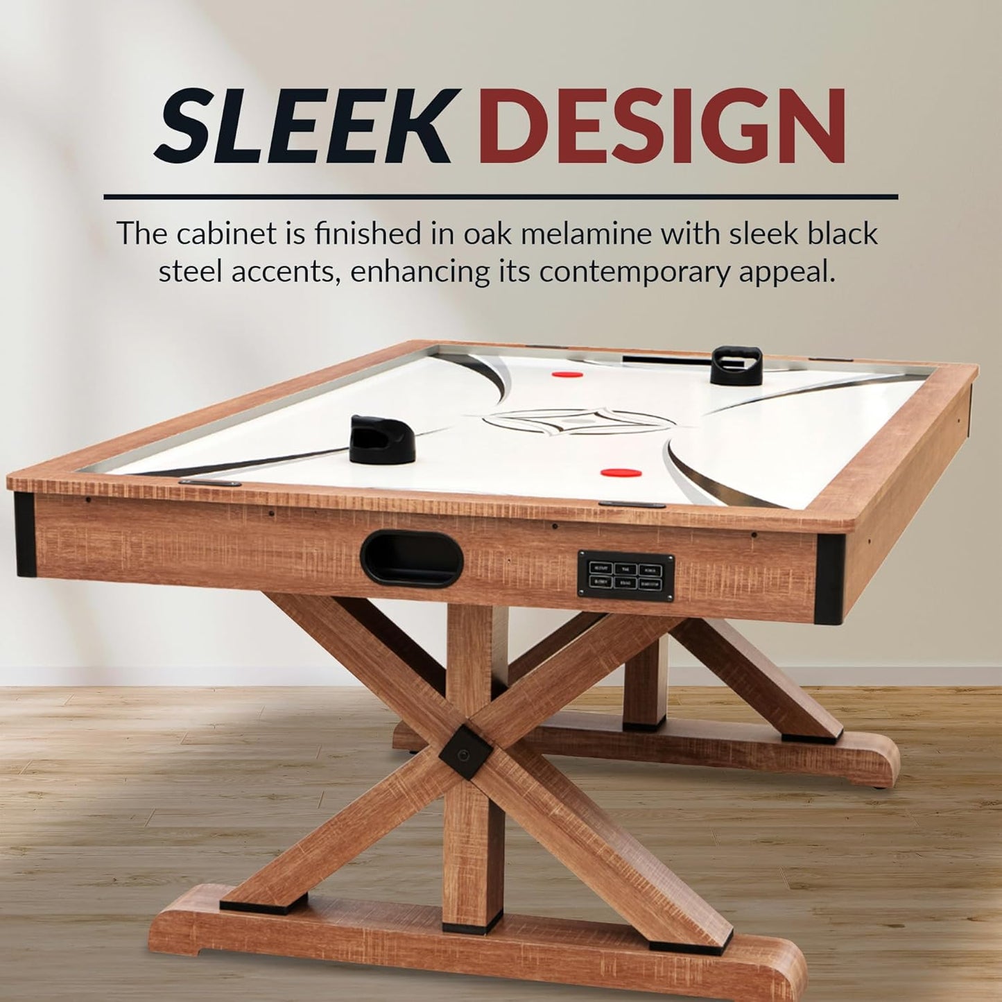 Hathaway 84" Air Hockey Table – Oak